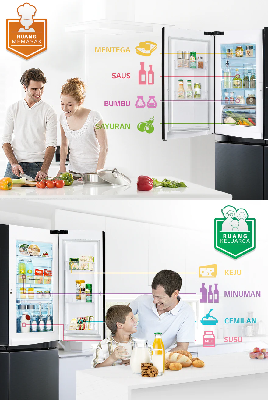 HOME CHEFS, DUAL DOOR-IN-DOOR™ IS DESIGNED FOR YOU. AND FOR THE FAMILY TO ENJOY, AS WELL.